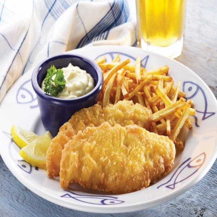 Haddock, 5 lbs Beer Battered Filets — 2.268 kg case, product photo