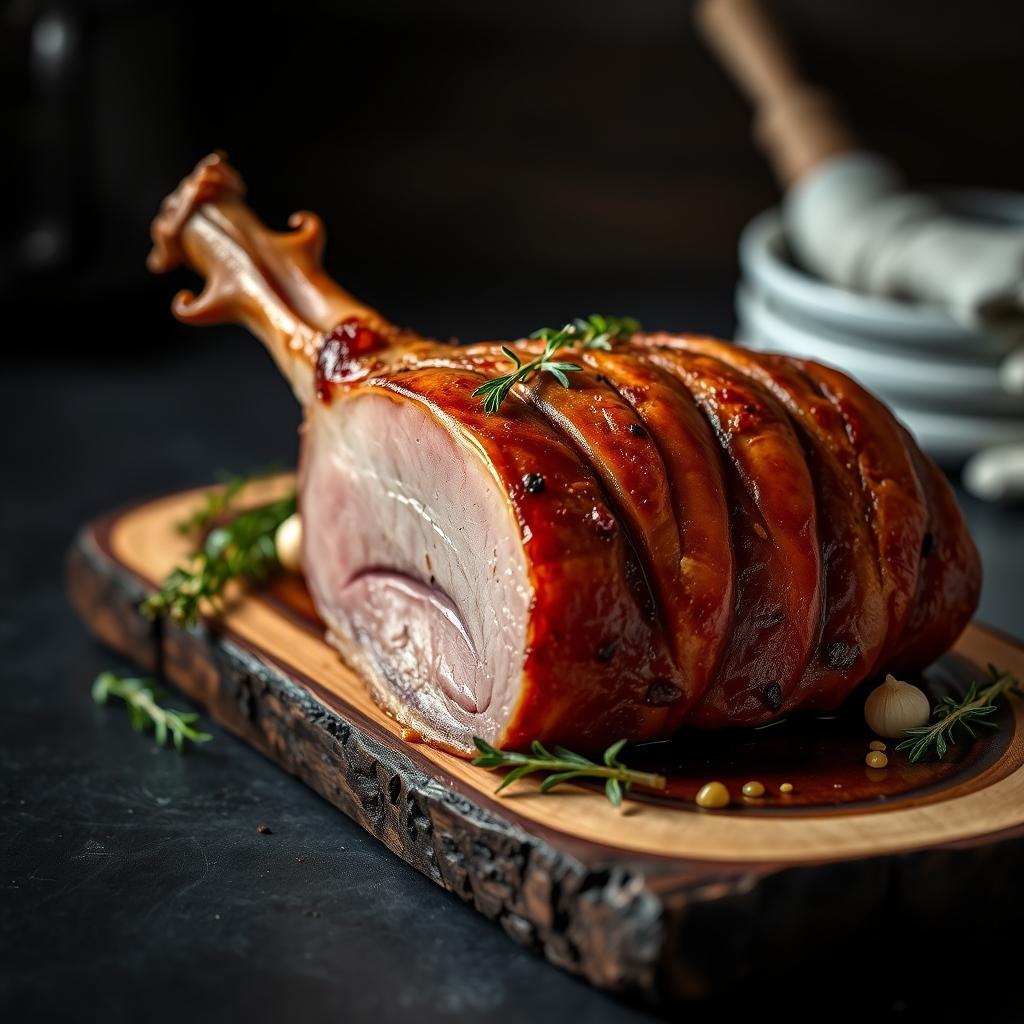 Ham Boneless Smoked Round Ready To Serve — product photo