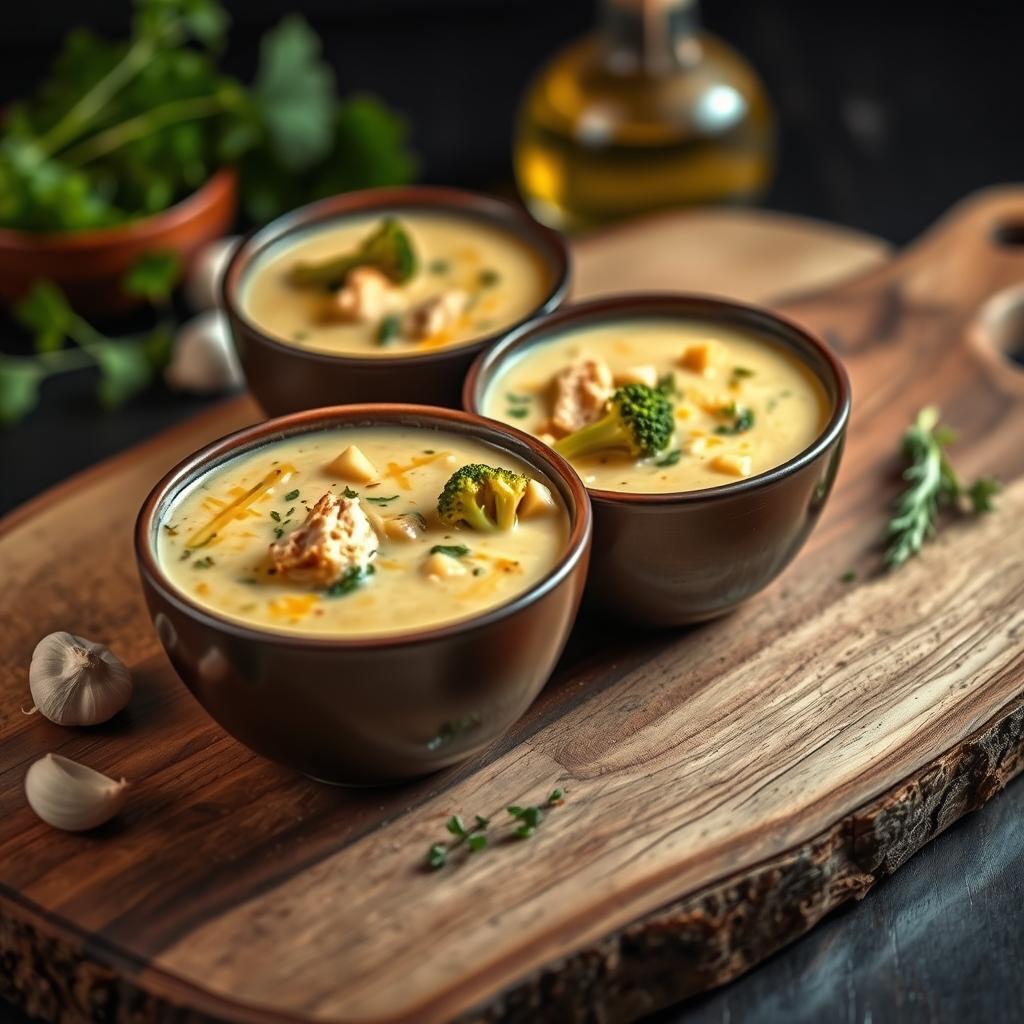 Soup, 4lbs Chicken Cheddar Broccoli Chowder — 1.81 kg, product photo