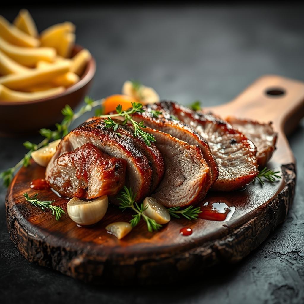 Pork, 10lbs Pork Loin Boneless Short Cut — 4.54 kg, product photo
