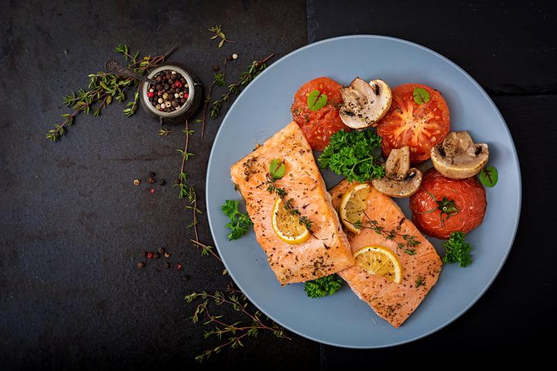 Salmon, 6oz 3 piece packs — 9 pack (1 case) — 1.53 kg, product photo