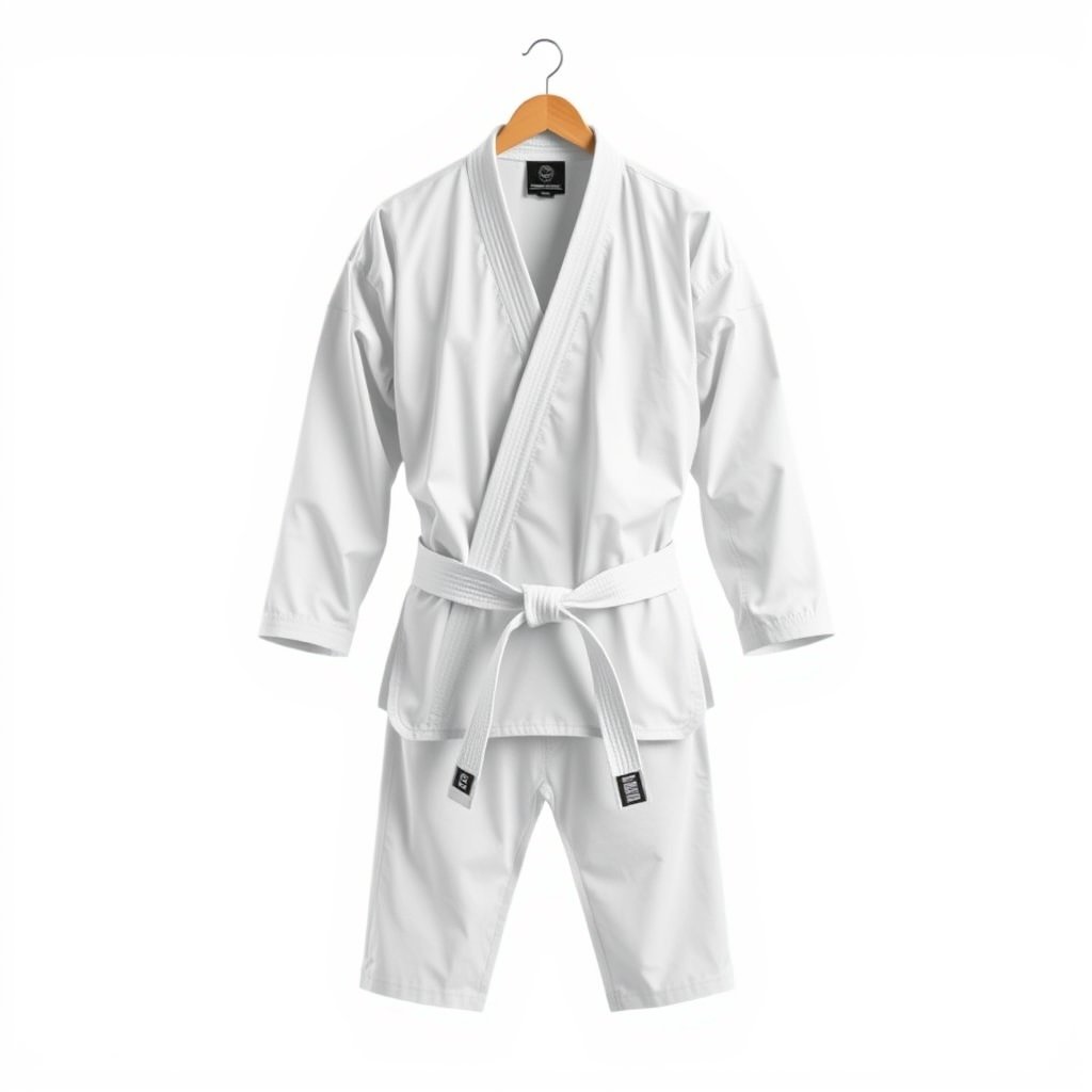 White karate gi jacket and pants